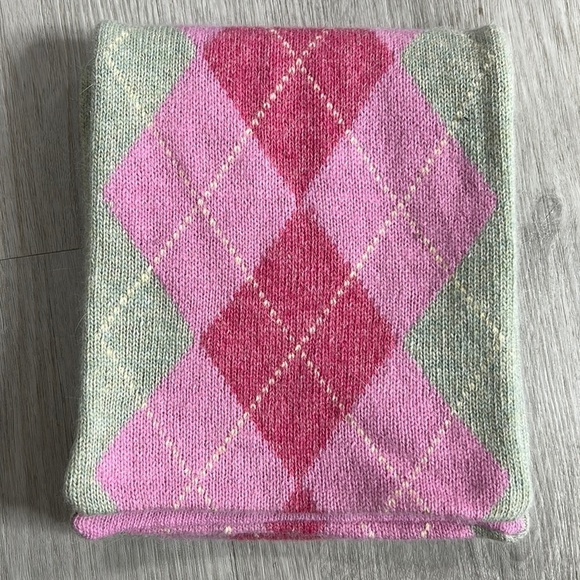 J.crew factory argyle wool angora blend scarf #66506 - Picture 1 of 6